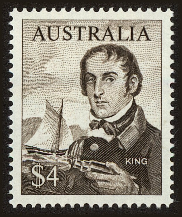 Front view of Australia 417 collectors stamp