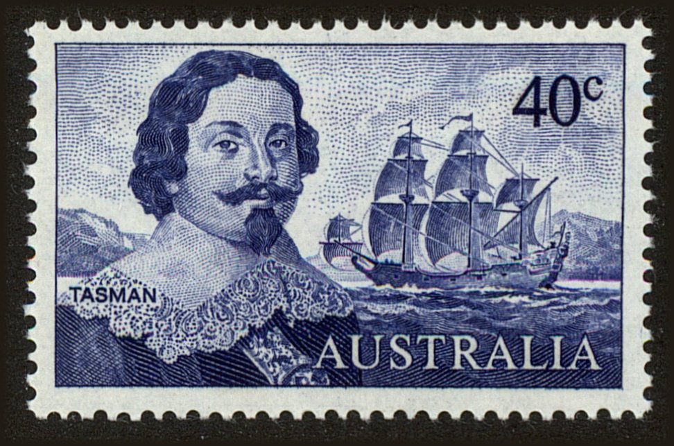Front view of Australia 412 collectors stamp