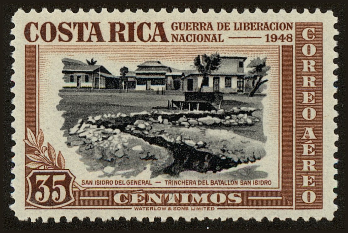 Front view of Costa Rica C192 collectors stamp