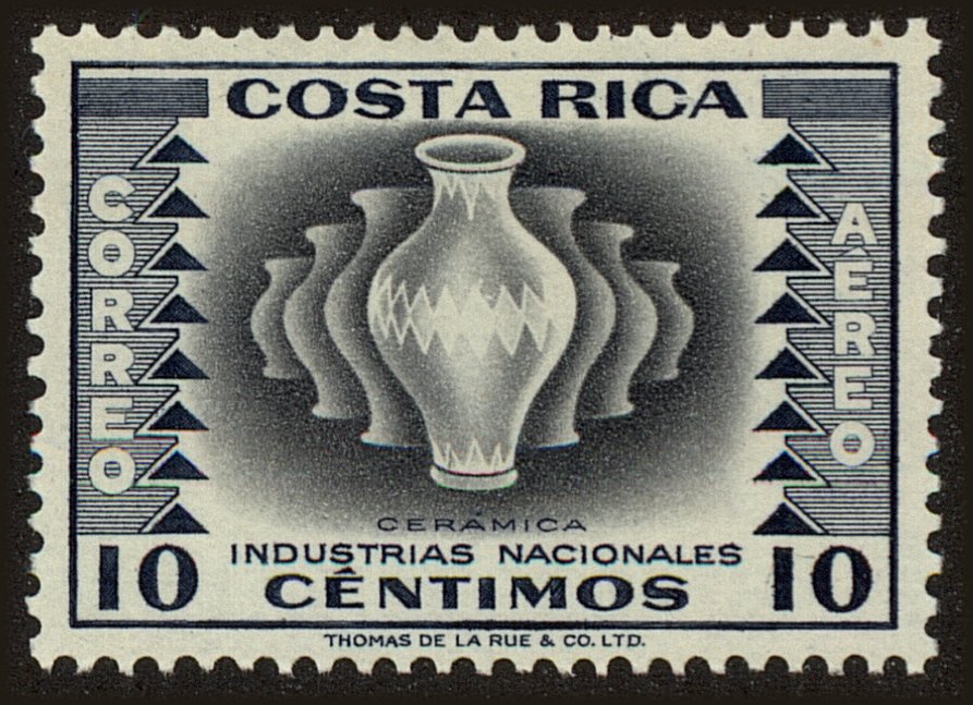 Front view of Costa Rica C228 collectors stamp