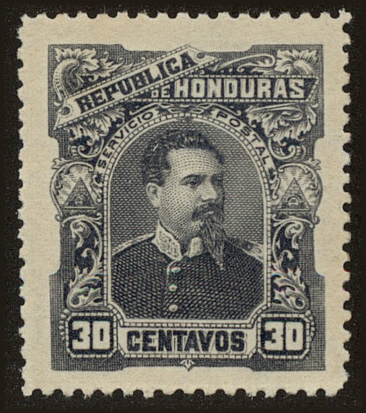 Front view of Honduras 57 collectors stamp