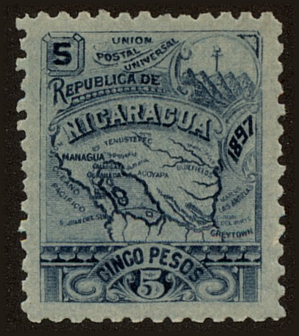 Front view of Nicaragua 98 collectors stamp