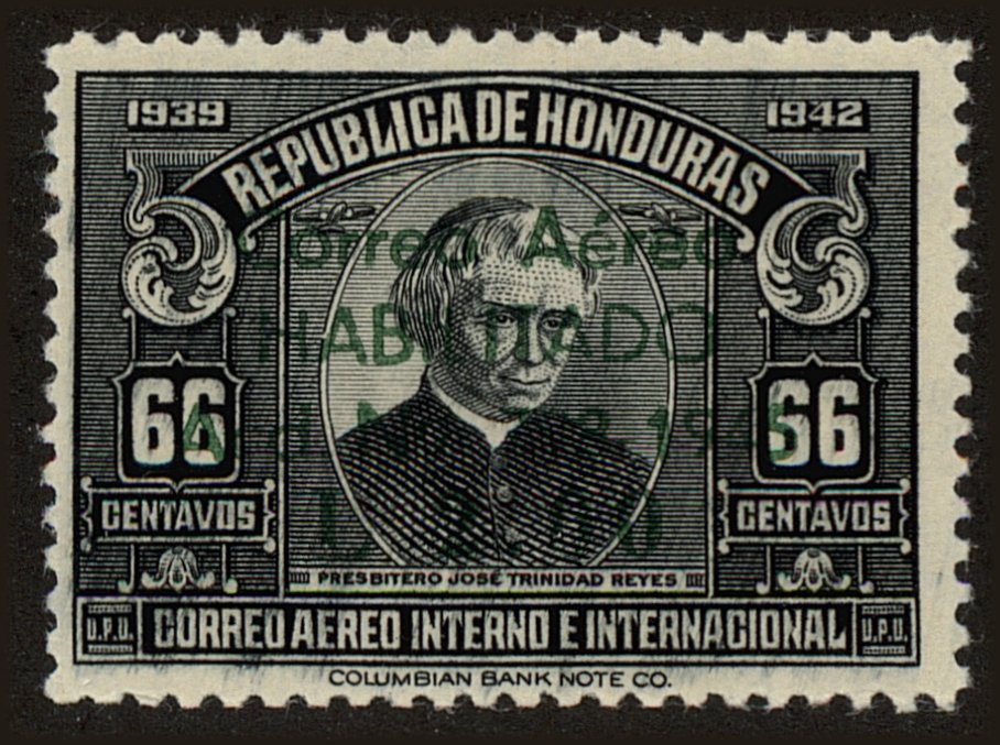 Front view of Honduras C152 collectors stamp