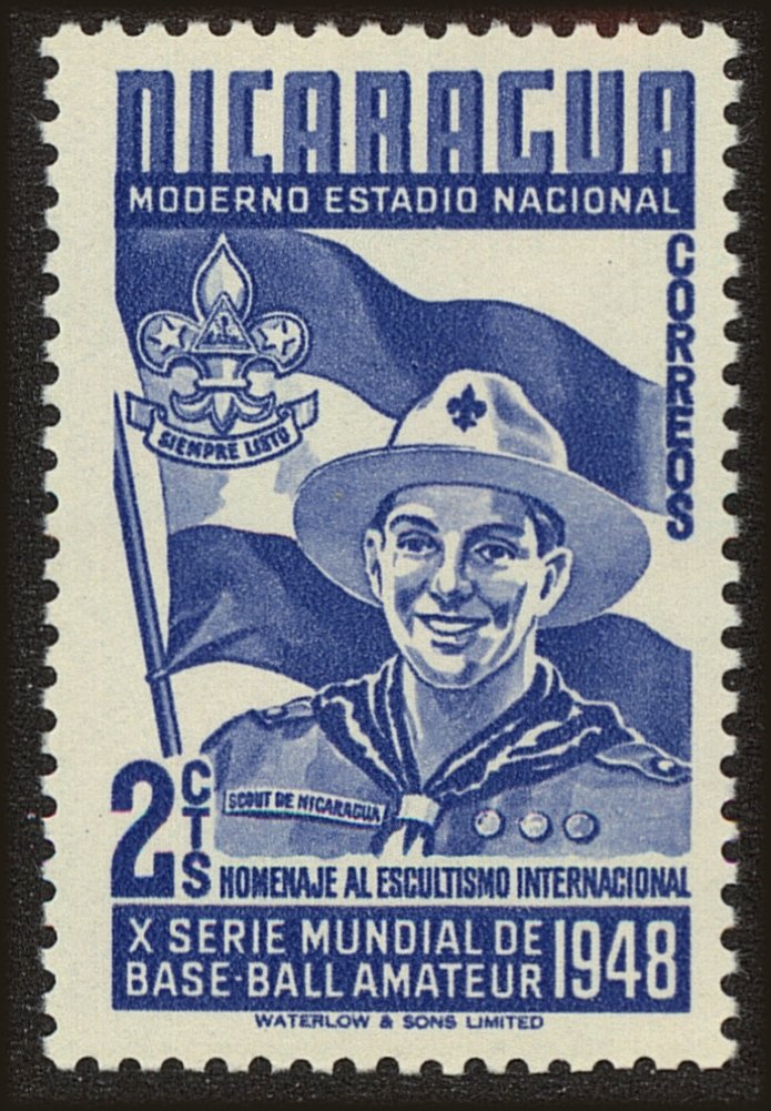 Front view of Nicaragua 718 collectors stamp