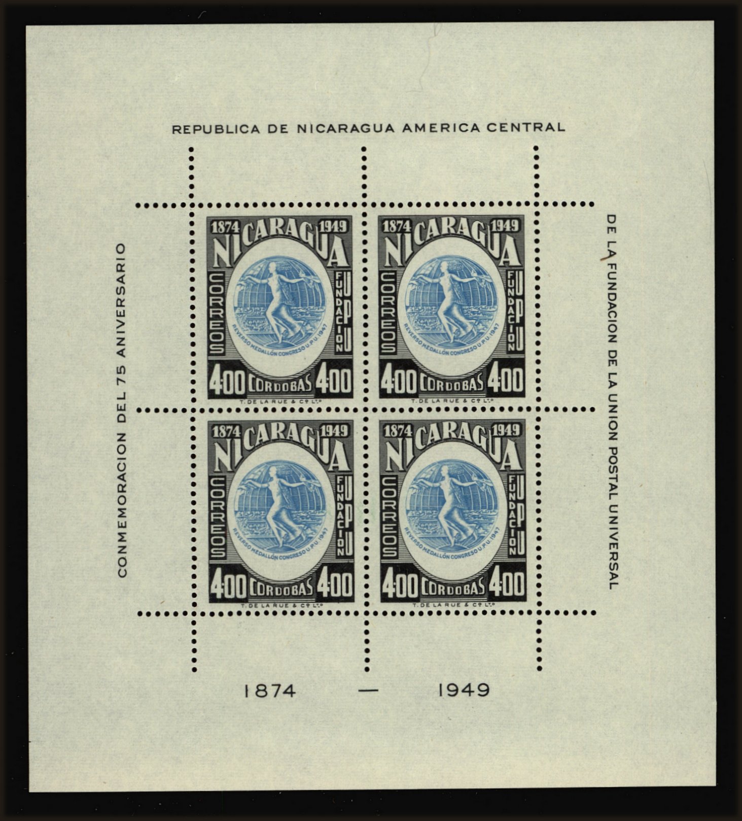 Front view of Nicaragua 734 collectors stamp