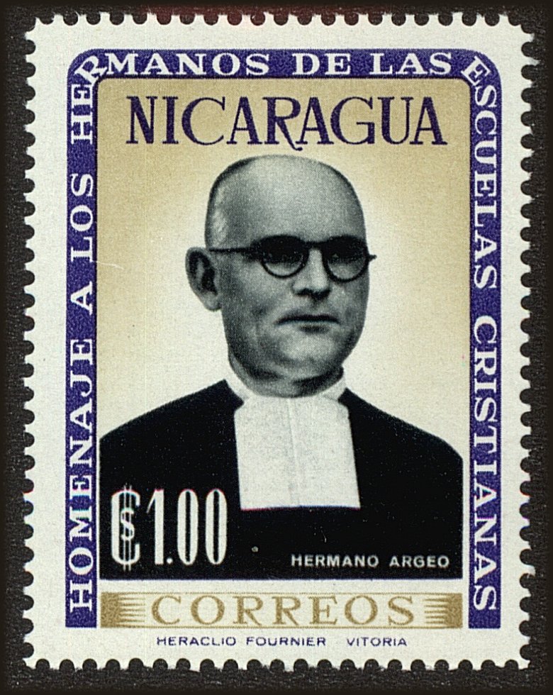 Front view of Nicaragua 812 collectors stamp