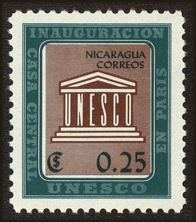 Front view of Nicaragua 815 collectors stamp