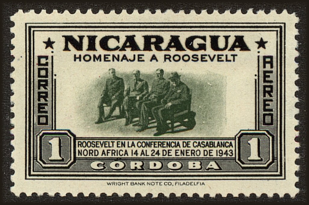 Front view of Nicaragua C274 collectors stamp