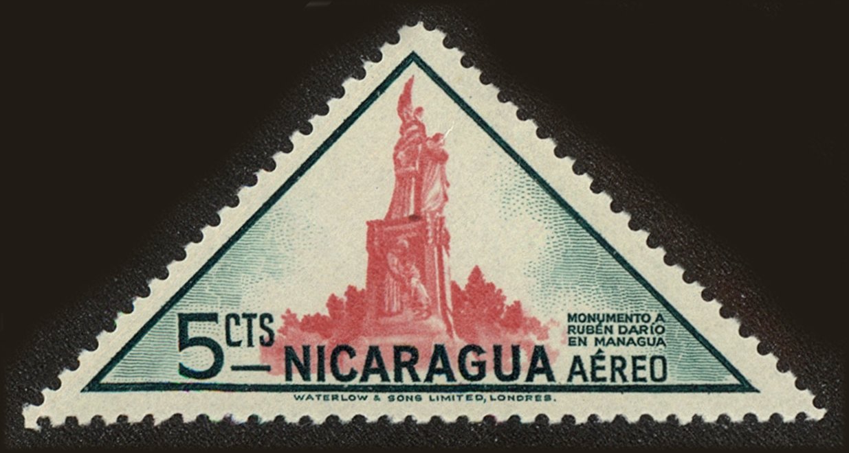 Front view of Nicaragua C283 collectors stamp