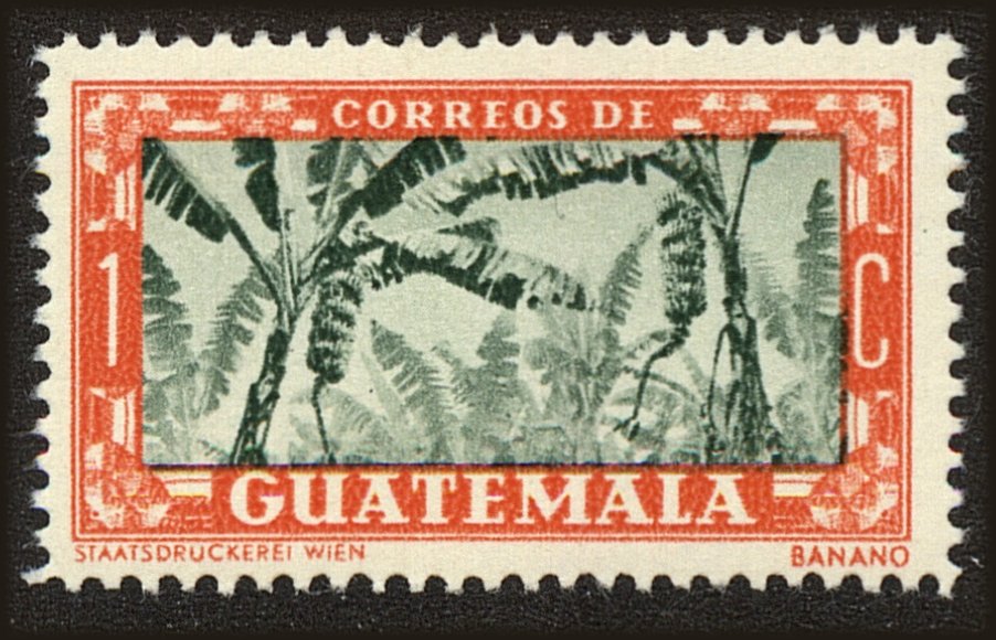 Front view of Guatemala 348 collectors stamp