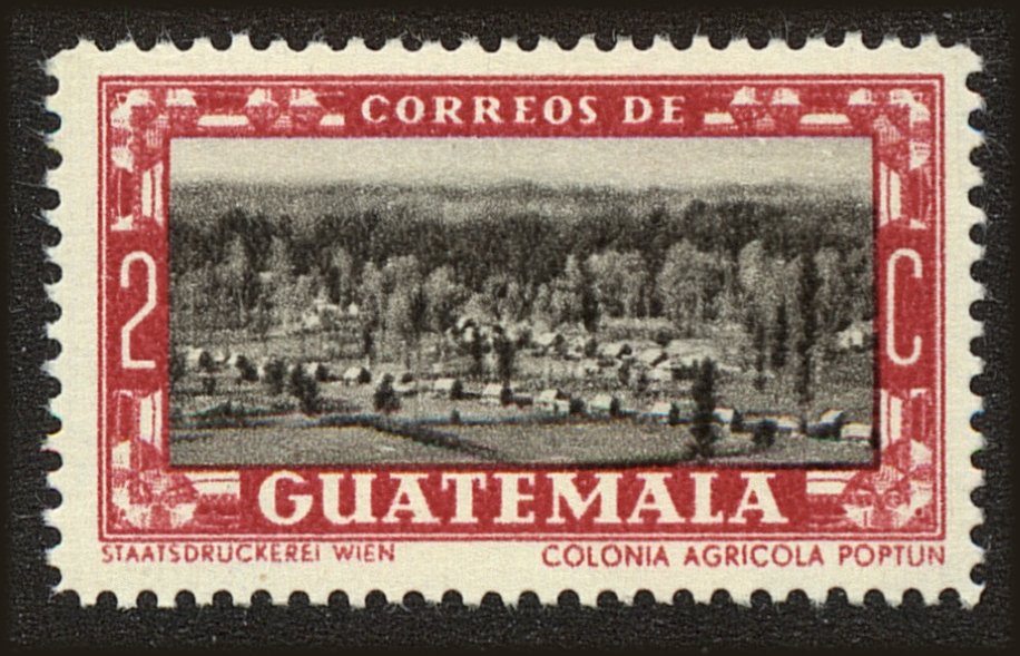 Front view of Guatemala 349 collectors stamp