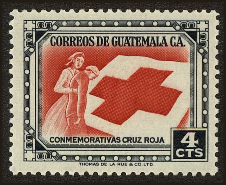 Front view of Guatemala 362 collectors stamp
