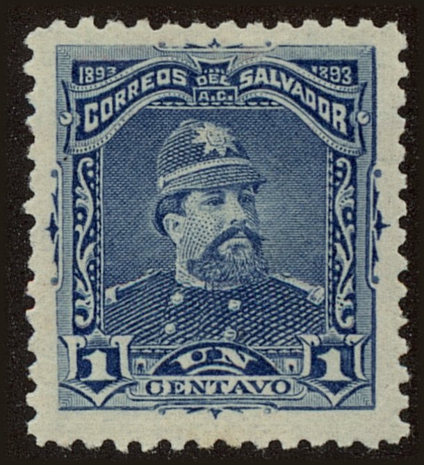 Front view of Salvador, El 76 collectors stamp