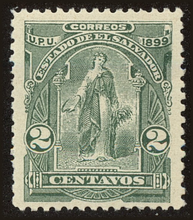 Front view of Salvador, El 200 collectors stamp