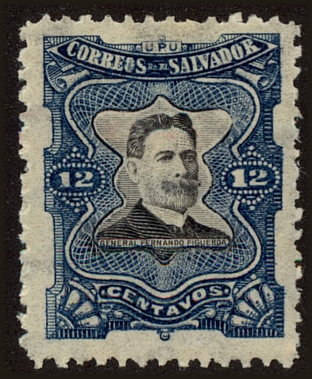 Front view of Salvador, El 385 collectors stamp