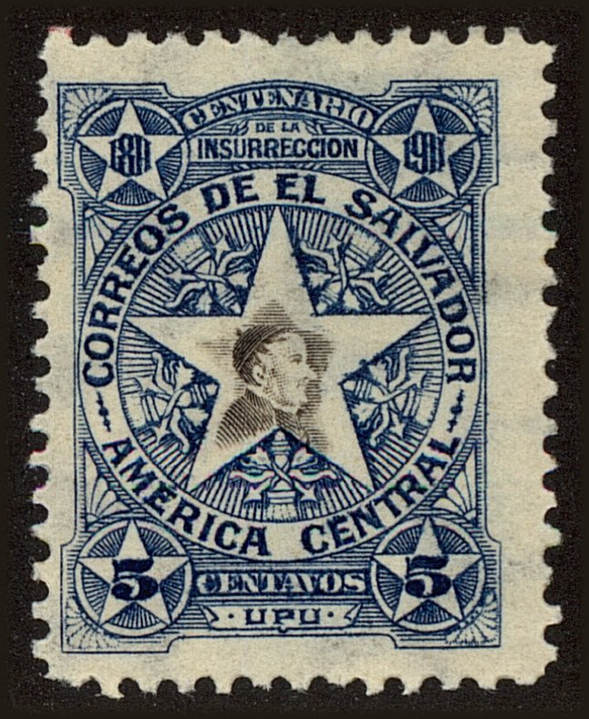 Front view of Salvador, El 394 collectors stamp
