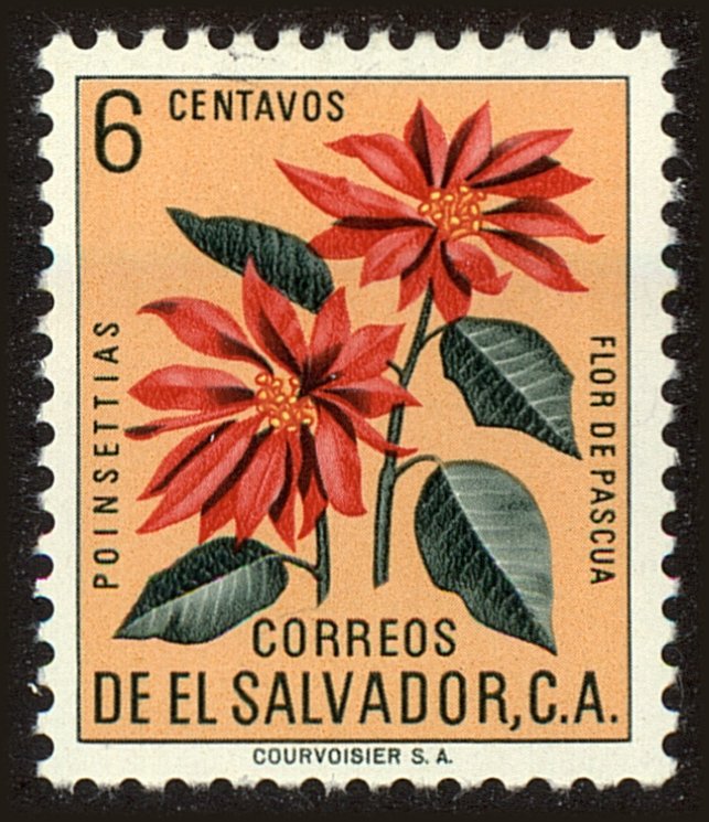 Front view of Salvador, El 715 collectors stamp