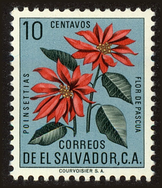 Front view of Salvador, El 716 collectors stamp