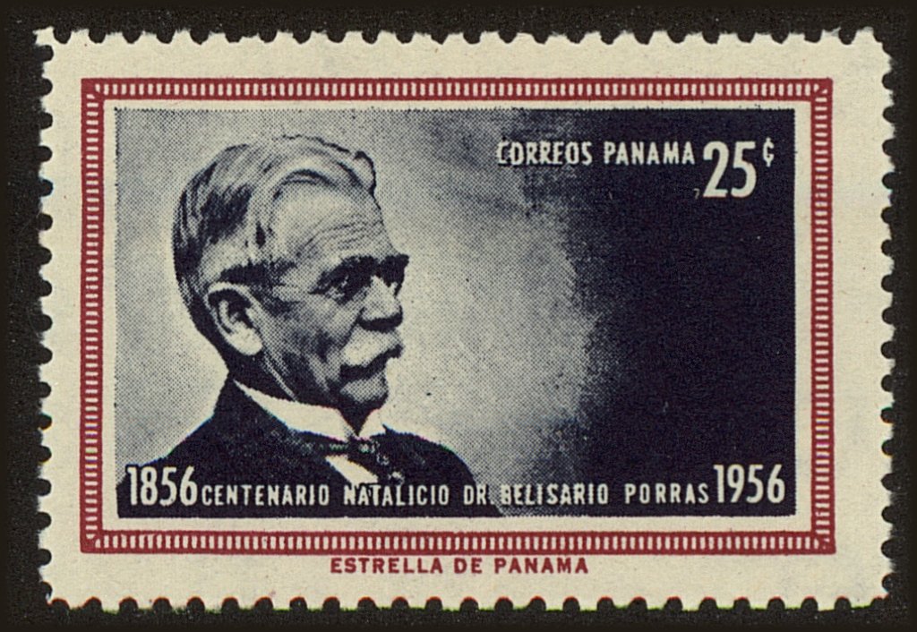 Front view of Panama 407 collectors stamp