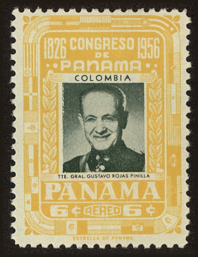 Front view of Panama C162 collectors stamp