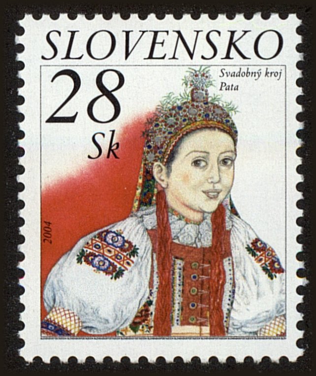 Front view of Slovakia 453 collectors stamp