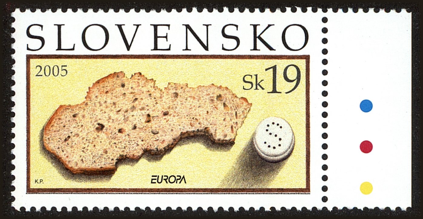 Front view of Slovakia 478 collectors stamp
