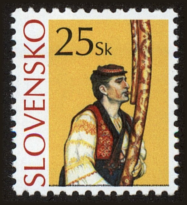 Front view of Slovakia 502 collectors stamp
