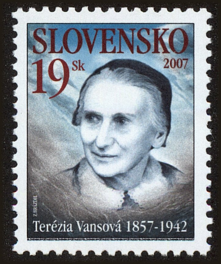 Front view of Slovakia 513 collectors stamp