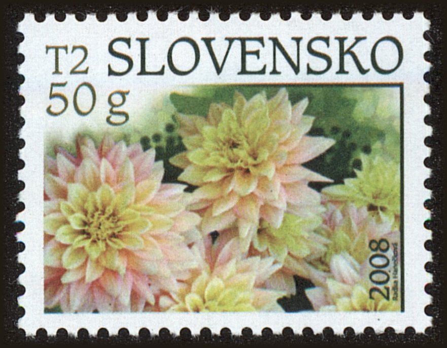 Front view of Slovakia 537 collectors stamp