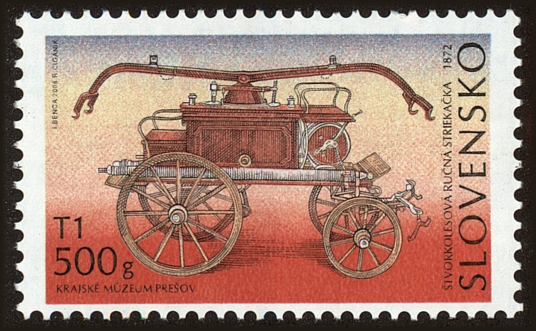 Front view of Slovakia 541 collectors stamp