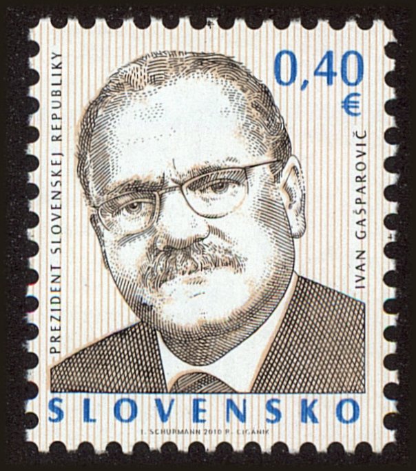 Front view of Slovakia 589 collectors stamp