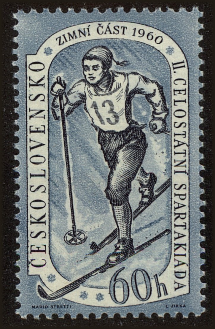 Front view of Czechia 956 collectors stamp