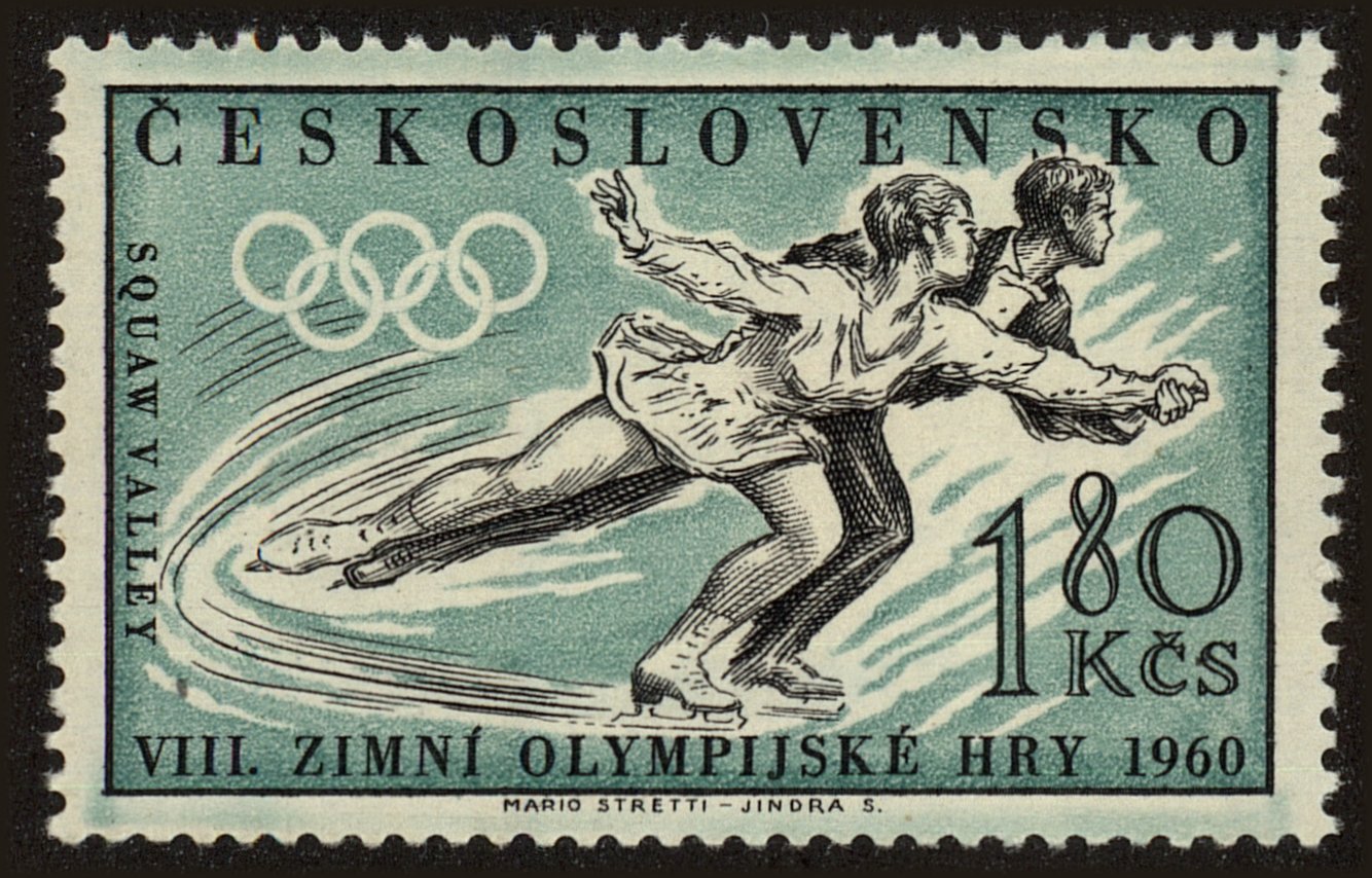Front view of Czechia 966 collectors stamp