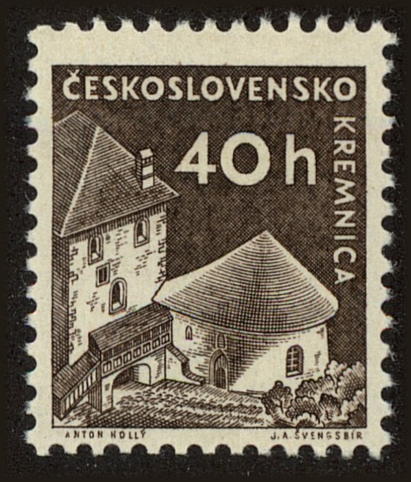 Front view of Czechia 974 collectors stamp