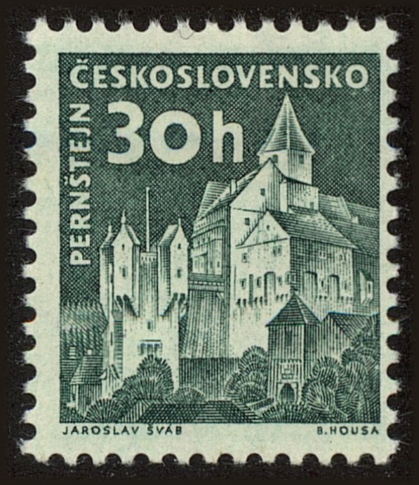 Front view of Czechia 973 collectors stamp