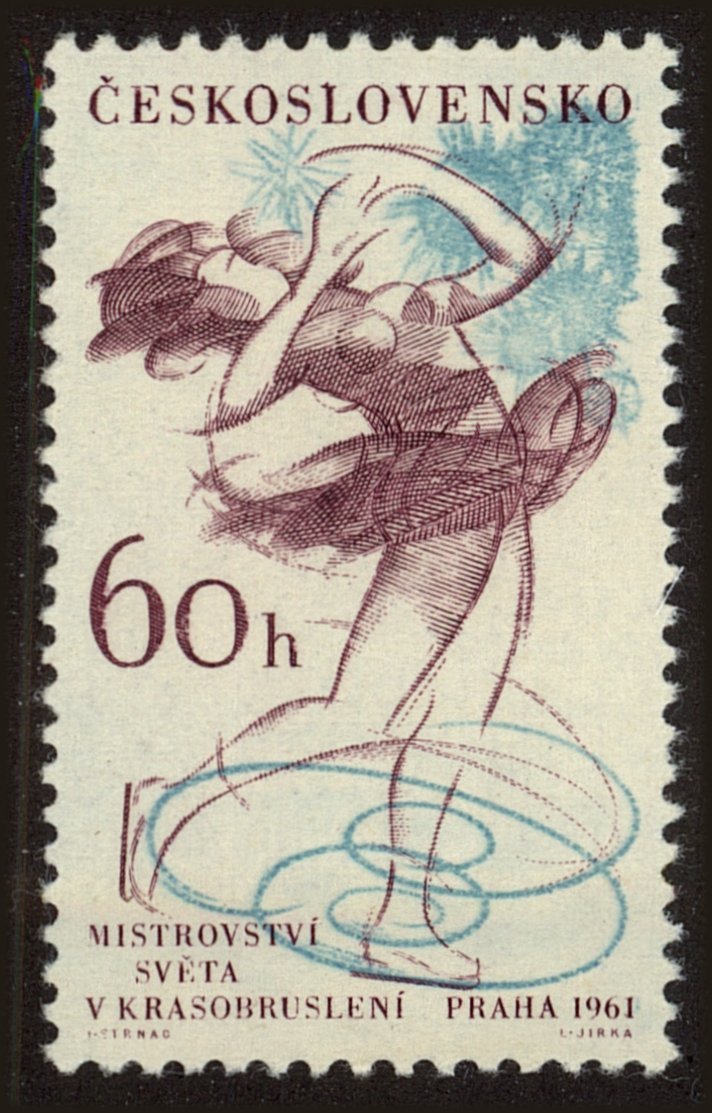 Front view of Czechia 1026 collectors stamp