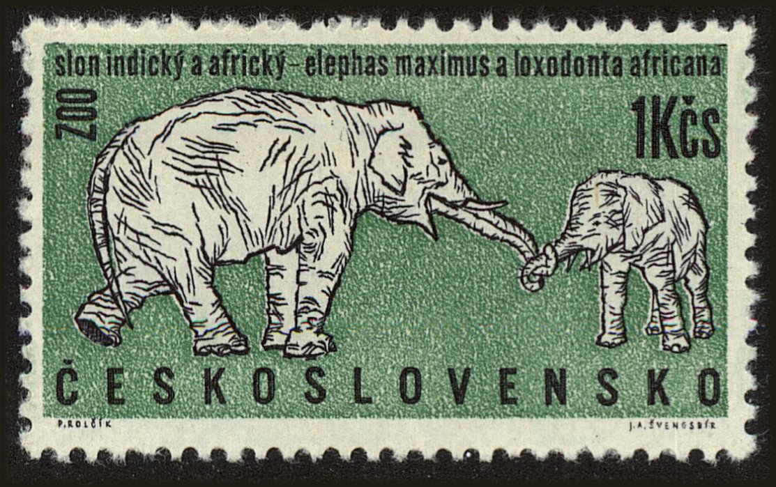 Front view of Czechia 1114 collectors stamp