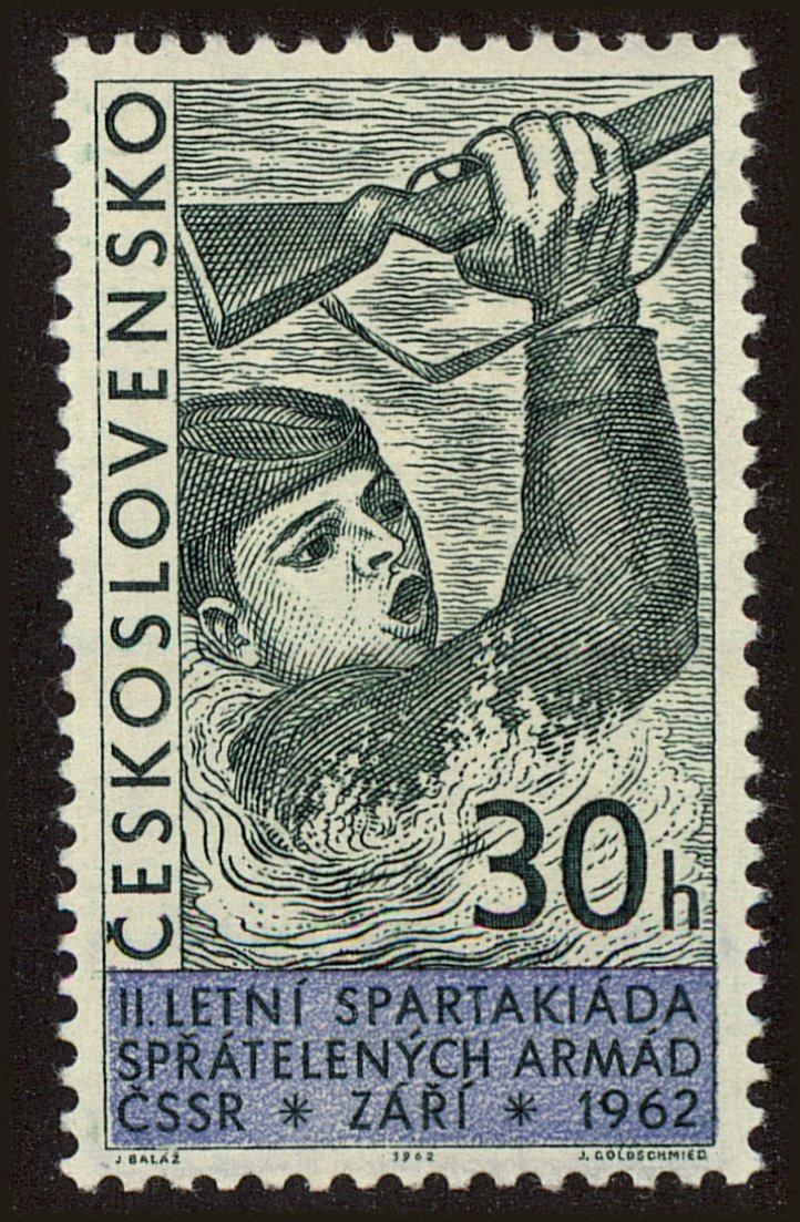 Front view of Czechia 1124 collectors stamp