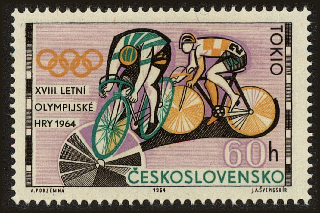 Front view of Czechia 1258 collectors stamp