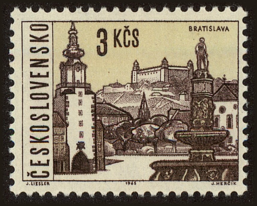 Front view of Czechia 1352 collectors stamp