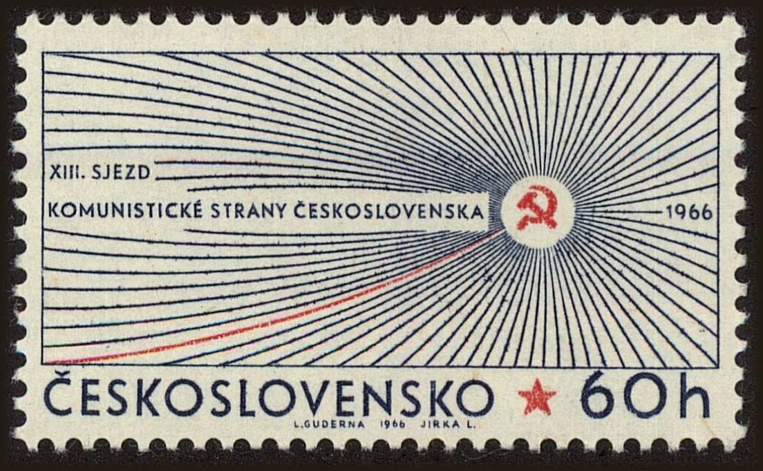 Front view of Czechia 1398 collectors stamp