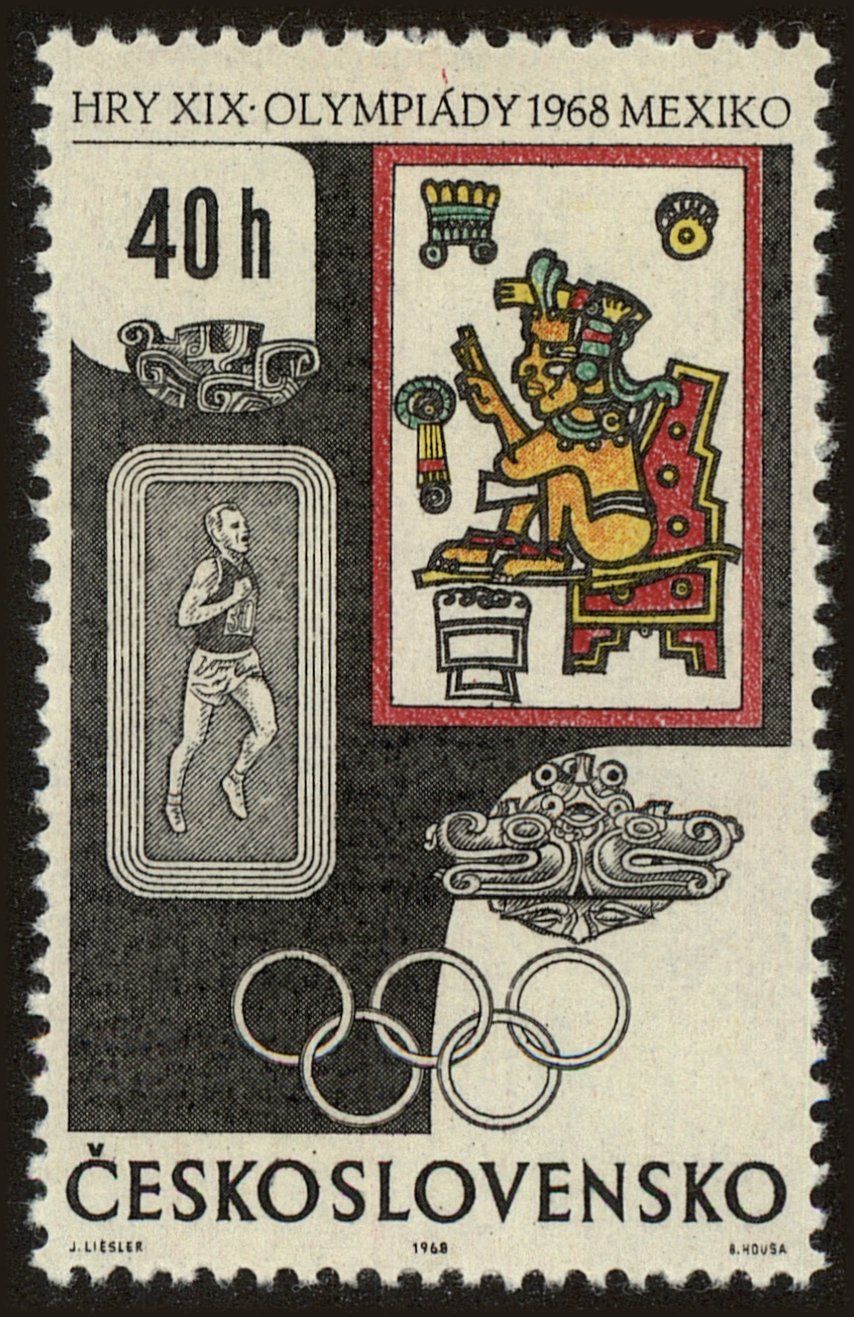 Front view of Czechia 1532 collectors stamp
