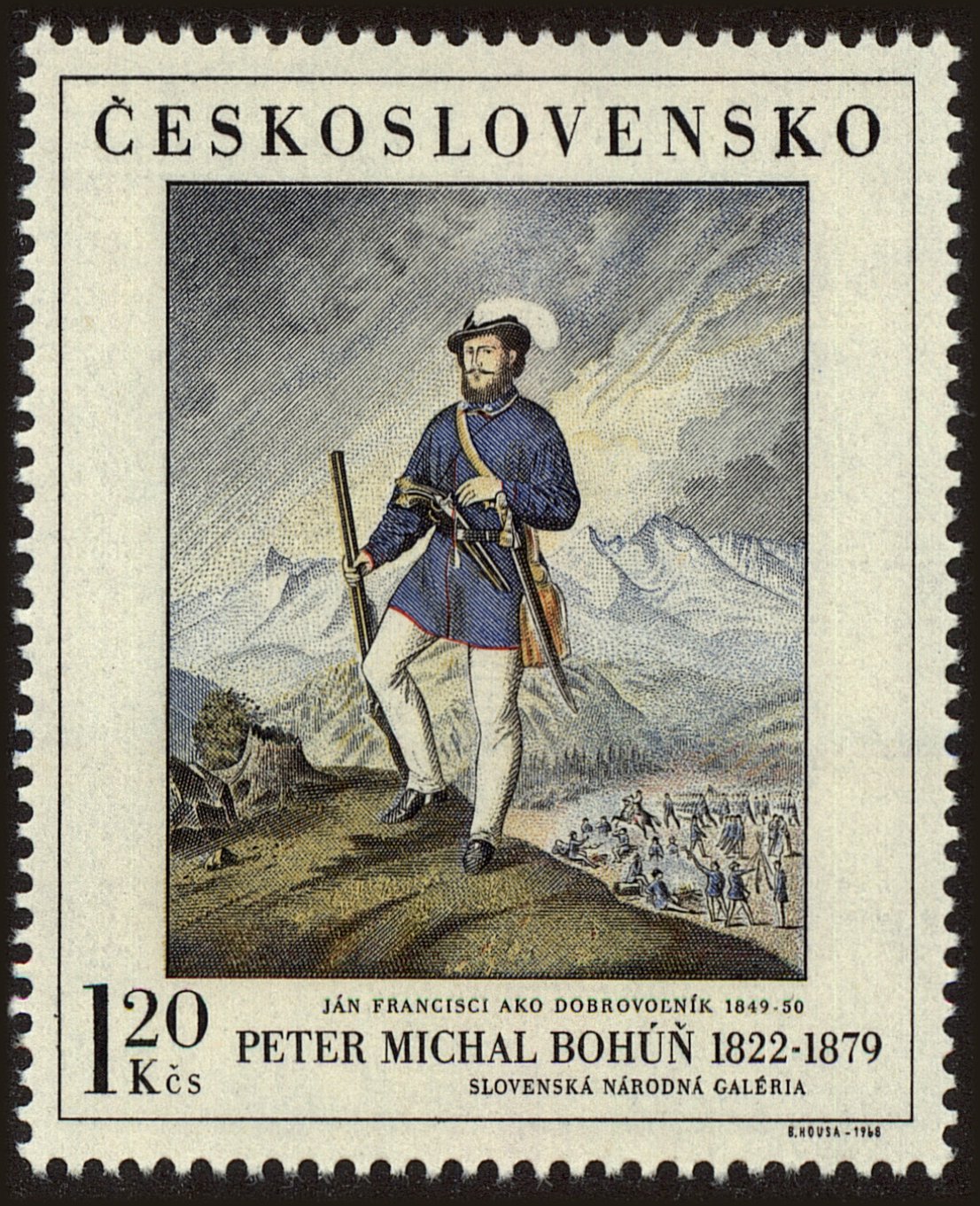 Front view of Czechia 1591 collectors stamp