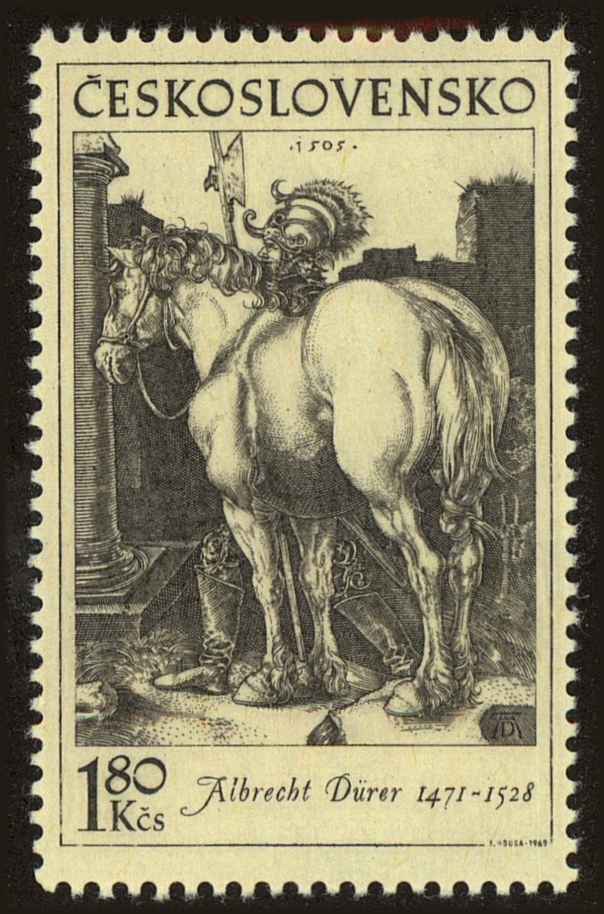 Front view of Czechia 1623 collectors stamp