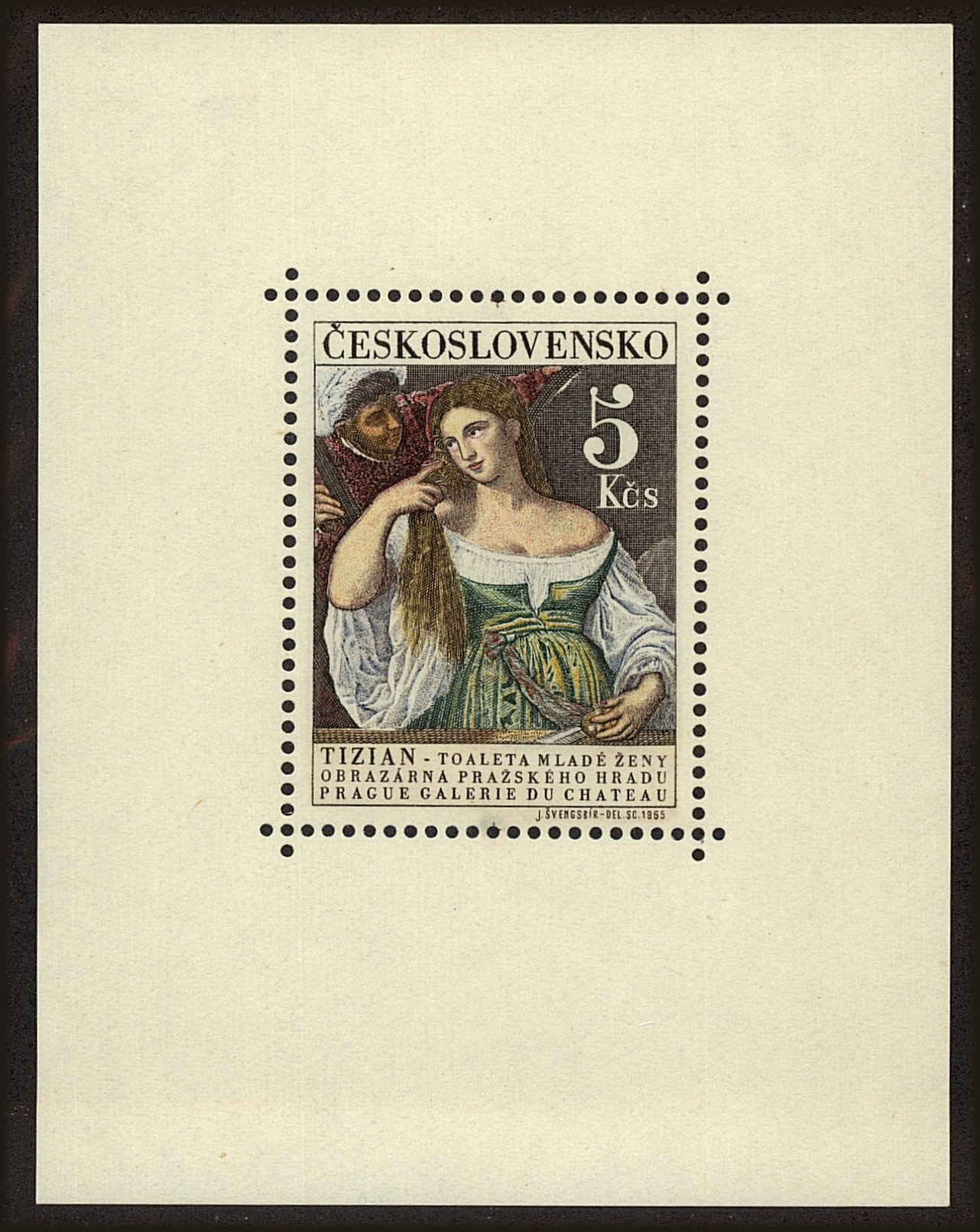 Front view of Czechia 1336 collectors stamp