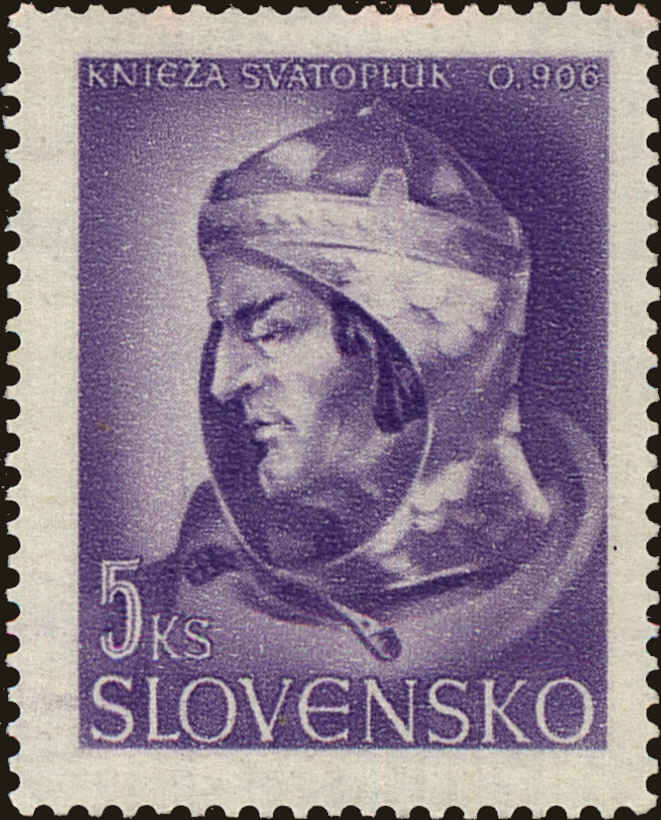 Front view of Slovakia 101 collectors stamp