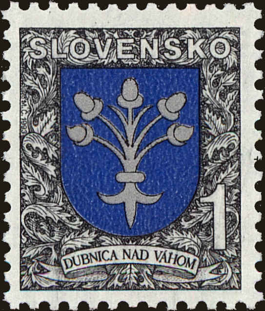 Front view of Slovakia 169 collectors stamp