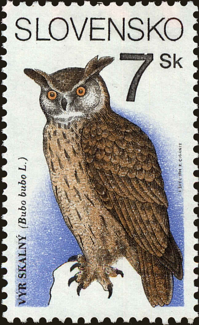 Front view of Slovakia 186 collectors stamp