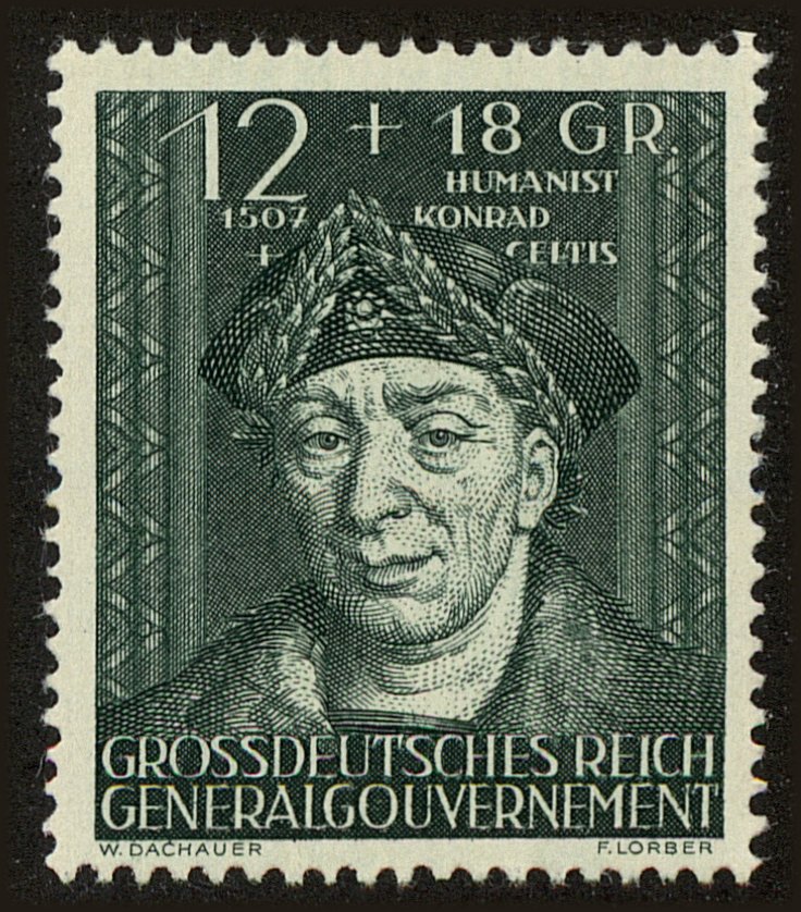 Front view of Polish Republic NB36 collectors stamp