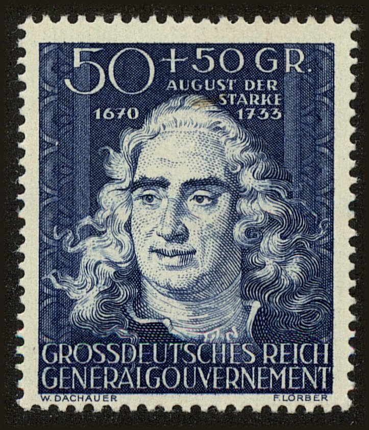 Front view of Polish Republic NB39 collectors stamp